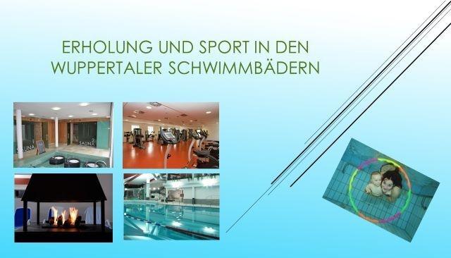 Collage mit Motiven aus den Wuppertaler Schwimmbädern